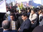 شرکت کارکنان و دانشجویان آموزشکده پسران بجنورد در راهپیمایی یوم الله 13آبان 2