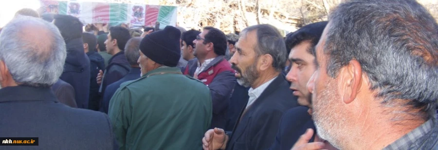 با حضور کارکنان دانشکده فنی دارالفنون همگام با مردم شهید پرور بجنورد،پیکر مطهر شهدای مدافع حرم خراسان شمالی تشییع شد  2