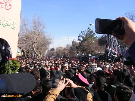 با حضور کارکنان دانشکده فنی دارالفنون همگام با مردم شهید پرور بجنورد،پیکر مطهر شهدای مدافع حرم خراسان شمالی تشییع شد  2