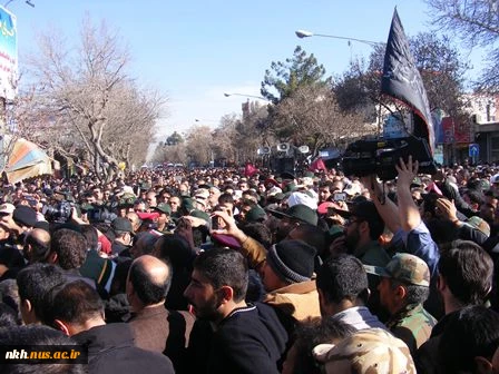 با حضور کارکنان دانشکده فنی دارالفنون همگام با مردم شهید پرور بجنورد،پیکر مطهر شهدای مدافع حرم خراسان شمالی تشییع شد  2