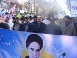 حضور  کارکنان ،اساتید و دانشجویان دانشکده فنی پسران بجنورد در راهپیمایی 22 بهمن 2