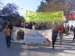حضور  کارکنان ،اساتید و دانشجویان دانشکده فنی پسران بجنورد در راهپیمایی 22 بهمن