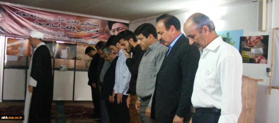 بازدید رئیس ستاد اقامه نماز استان خراسان شمالی ازدانشکده فنی پسران بجنورد 2