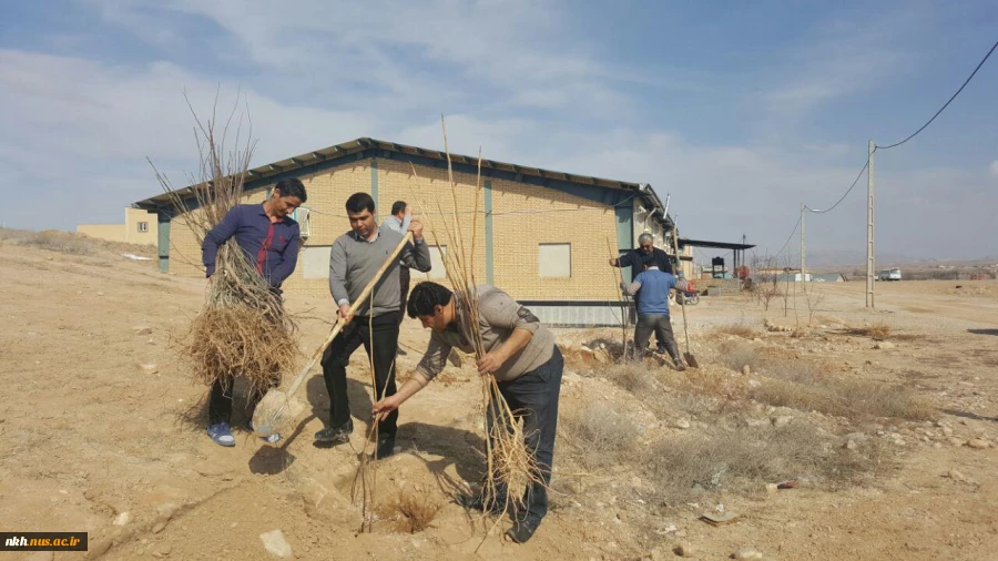 در آستانه هفته منابع طبیعی کاشت 300 اصله نهال در آموزشکده فنی پسران بجنورد  3