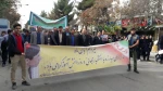 شرکت پرشور کارکنان و دانشجویان دانشکده دارالفنون در راهپیمایی 13 آبان 2