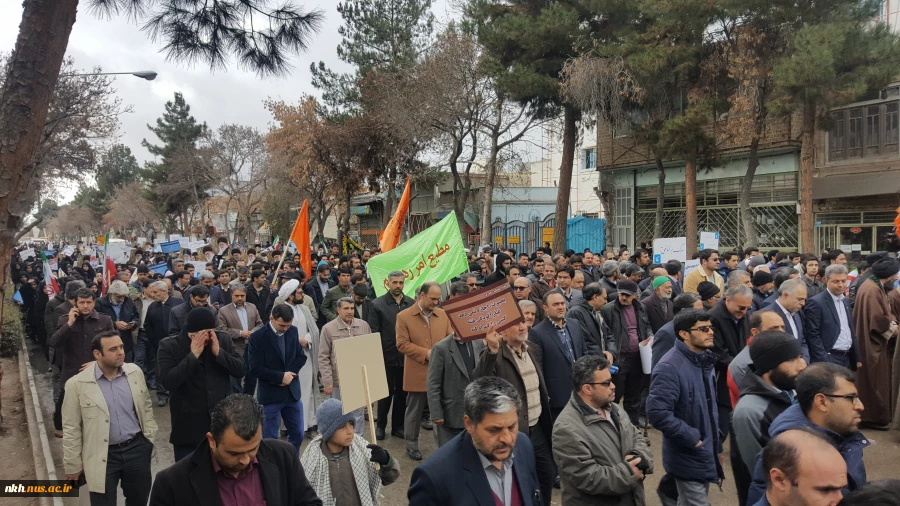 شرکت کارکنان آموزشکده فنی وحرفه ای پسران بجنورد(دارالفنون) در راهپیمایی در پاسخ به اتفاقات اخیر و محکومیت اقدامات اختشاش گران. 2