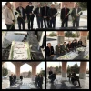 مراسم غبار روبی از مزار شهدا با حضور رئیس و کارمندان دانشگاه فنی حرفه ای در روز ملی شهدا 2