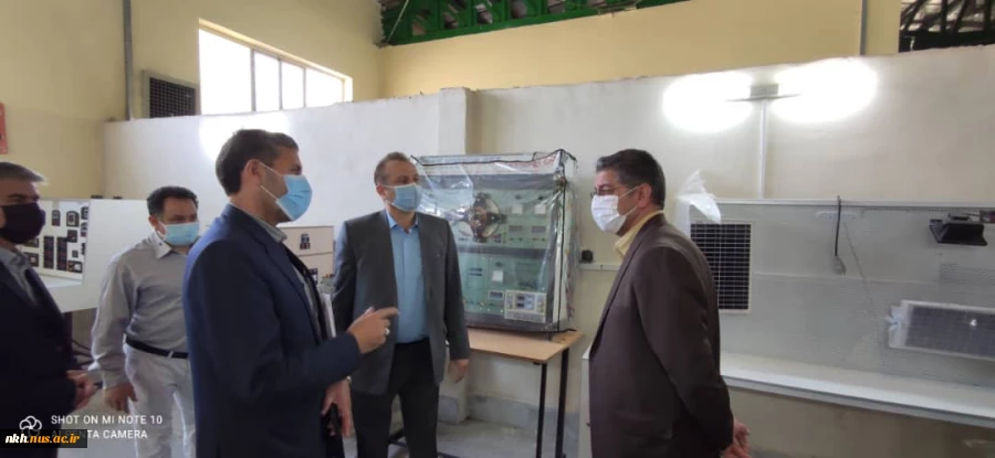 دکتر زمانی معاون محترم اداری، مالی و مدیریت منابع دانشگاه فنی و حرفه ای کشور از آموزشکده های فنی استان بازدید کرد. 3