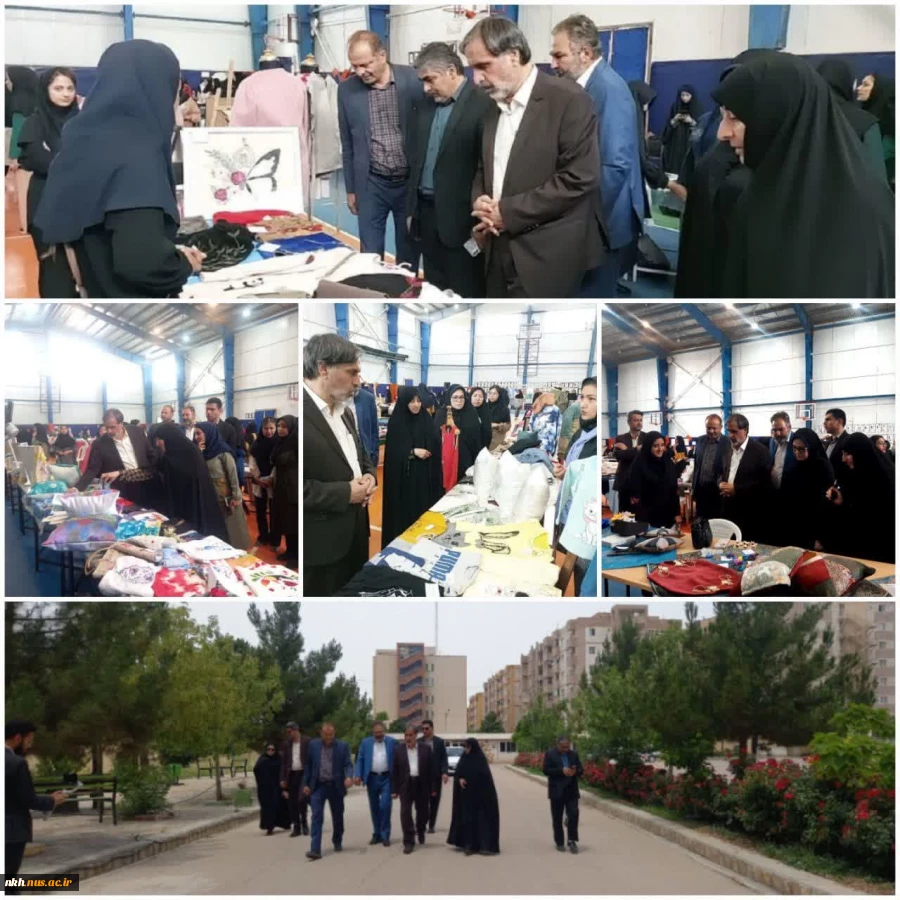 بازدید استاندار خراسان شمالی از نمایشگاه آثار هنری و صنایع دستی دانشجویان  آموزشکده فنی و حرفه ای دختران بجنورد 2